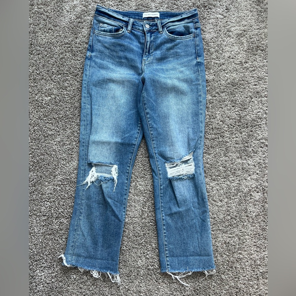 Flying Monkey Distressed Straight Leg